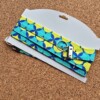 Telefoonkoord handgemaakt | retro | kleurrijk | blauw, lime groen | stoffen telefoonkoord | Atelier 904