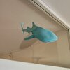 Whaleshark window art - Ocean blue