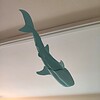 Whaleshark window art - Ocean blue