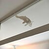 Magnetic Koi fish window art - White