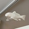 Magnetic Koi fish window art - White