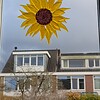 Zonnebloem raamhanger van glas