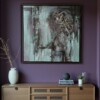 Abstract schilderij - duister groen