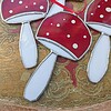 Glashanger paddenstoel rood met witte stip