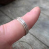 Handgemaakte set sterling zilveren stapelringen (3 stuks)