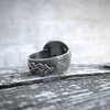 Handgemaakte zilveren ring met zwarte onyx – one of a kind statement ring – maat 19,5