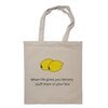 Katoenen tas – When life gives you lemons stuff them in your bra