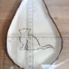 Keramieken schoteltje met kattenafbeelding 6, handmade en handpainted