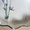 Keramieken serveer/ontbijtbordje lavendel