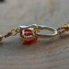 Kerstmagie & Fantasie, handgemaakte kerst uil ketting en oorbellen set