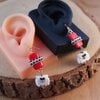 Kerstmagie & Fantasie, handgemaakte kerst uil ketting en oorbellen set