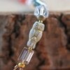 Kerstmagie & Fantasie, handgemaakte kerst uil ketting en oorbellen set