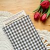 Khaki Green Gingham Quilted Book Sleeve | for paper back books up to 400pages