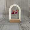 LEGO oorbellen Vogeltjes - donker violet
