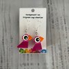LEGO oorbellen Vogeltjes - donker violet