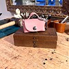 Leren bag charm - sleutelhanger in diverse kleuren
