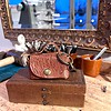Leren bag charm - sleutelhanger in diverse kleuren