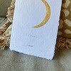 Maanstandportret met gouden bladmetaal - A4 of A5 handgeschept papier