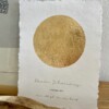 Maanstandportret met gouden bladmetaal - A4 of A5 handgeschept papier