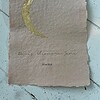 Maanstandportret met gouden bladmetaal - A4 of A5 handgeschept papier