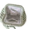 Macramé clutch tas 'eucalyptus'