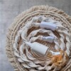 Macramé lichtsnoer, incl. Led lamp