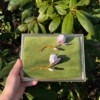 Micro gehaakte magnolia broche