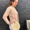 Rieten schoudertas klein