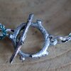 Rust & Natuur, berghut armband met keramiek focal