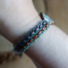 Rust & Natuur, berghut armband met keramiek focal