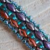 Rust & Natuur, berghut armband met keramiek focal