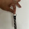 sleutelhanger van leer 'hertenprint, keyring