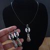 Vrolijk & Dierenliefde, konijnen sieradenset met ketting en oorbellen voor voorjaar of Pasen