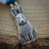 Vrolijk & Dierenliefde, konijnen sieradenset met ketting en oorbellen voor voorjaar of Pasen