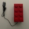 Wandlampje LEGO - Rood