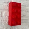 Wandlampje LEGO - Rood