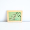 Wassende kat borduurwerk in frame, poes, hergebruik, gerecyclede lijst, cute borduursel, lief cadeautje, wall art, lief poesje