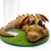 3D-geprint Drakenvaasje met Glazen Reageerbuisje.