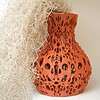 3D Vaas bruin/ naturel met bijzonder patroon