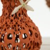 3D Vaas bruin/ naturel met bijzonder patroon