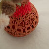 3D vaas rood en bruin (zelfontworpen, uniek)