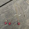 Aardbei, ketting en oorbellen set