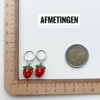 Aardbei oorbellen