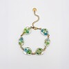 Armband met Steenvormige Hangers Gevuld met Echt Gipskruid uit Luxemburg (Forgotten Gardens)