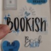 Bookish blauw stickerset, set van 10 stuks