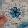 Bookish blauw stickerset, set van 10 stuks ( A )