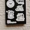 Bookish stickerset, set van 10 stuks