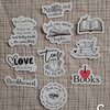 Bookish stickerset, set van 10 stuks