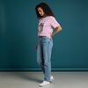 Dames T-shirt roze kattenprint  – schattig Cat Lover shirt, zacht & comfortabel, cadeau voor kattenliefhebbers