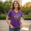 Dames t shirt Soft purple kersen – Everyday Comfort Edition